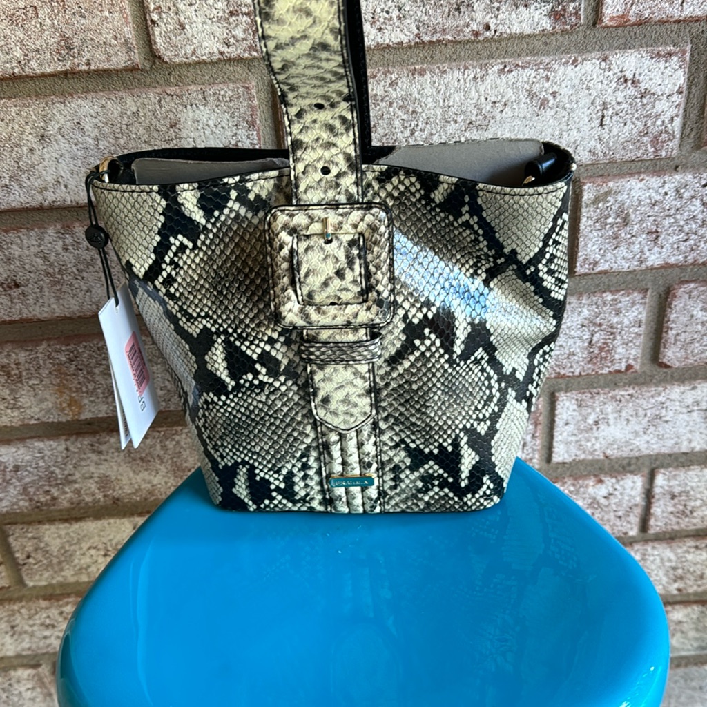 Brahmin Faith Caviar Felix Snakeskin 3 In 1 Crossbody Leather Bag Crossbody $365